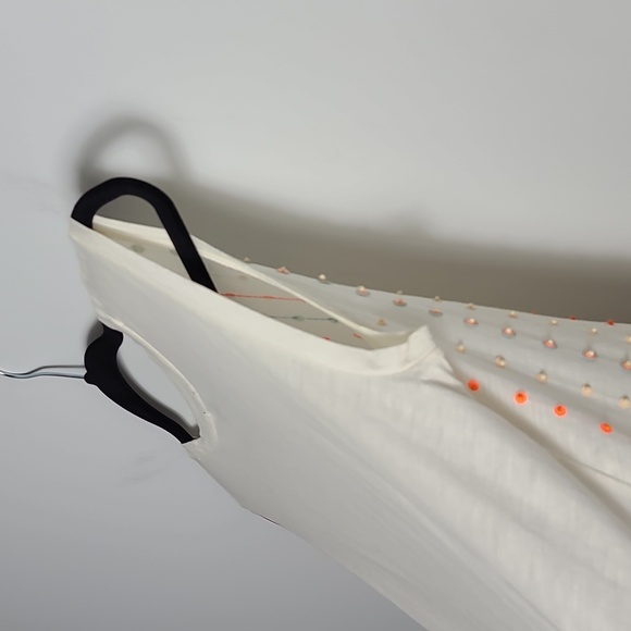 J. CREW Stacked Sequin 100% Cotton Sleeveless Tank Top in Cream Size XXS - Picture 12 of 16